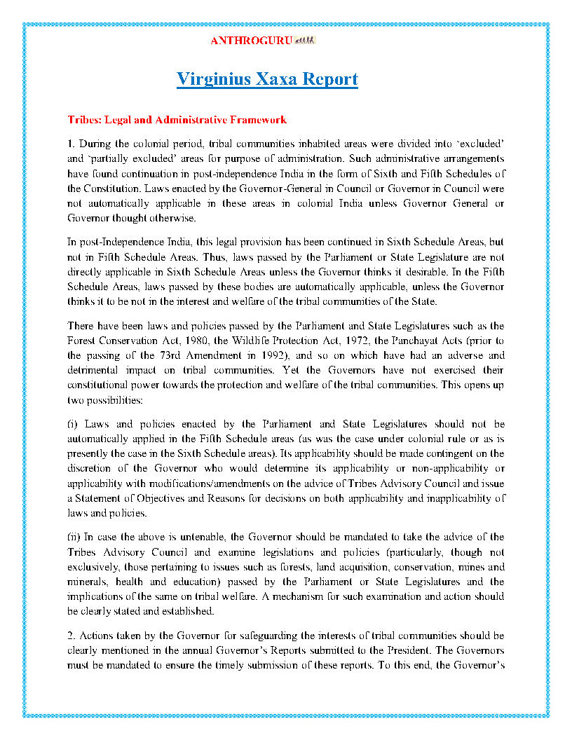 Anthroguru Anthropology Report Summaries Printed Notes